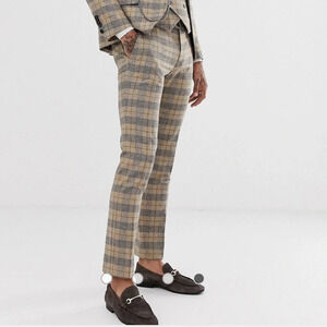 Twisted Tailor Ace super skinny suit pants in heritage check